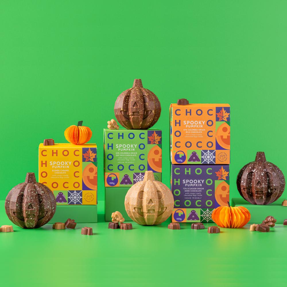 Chococo smashable chocolate Halloween pumpkins