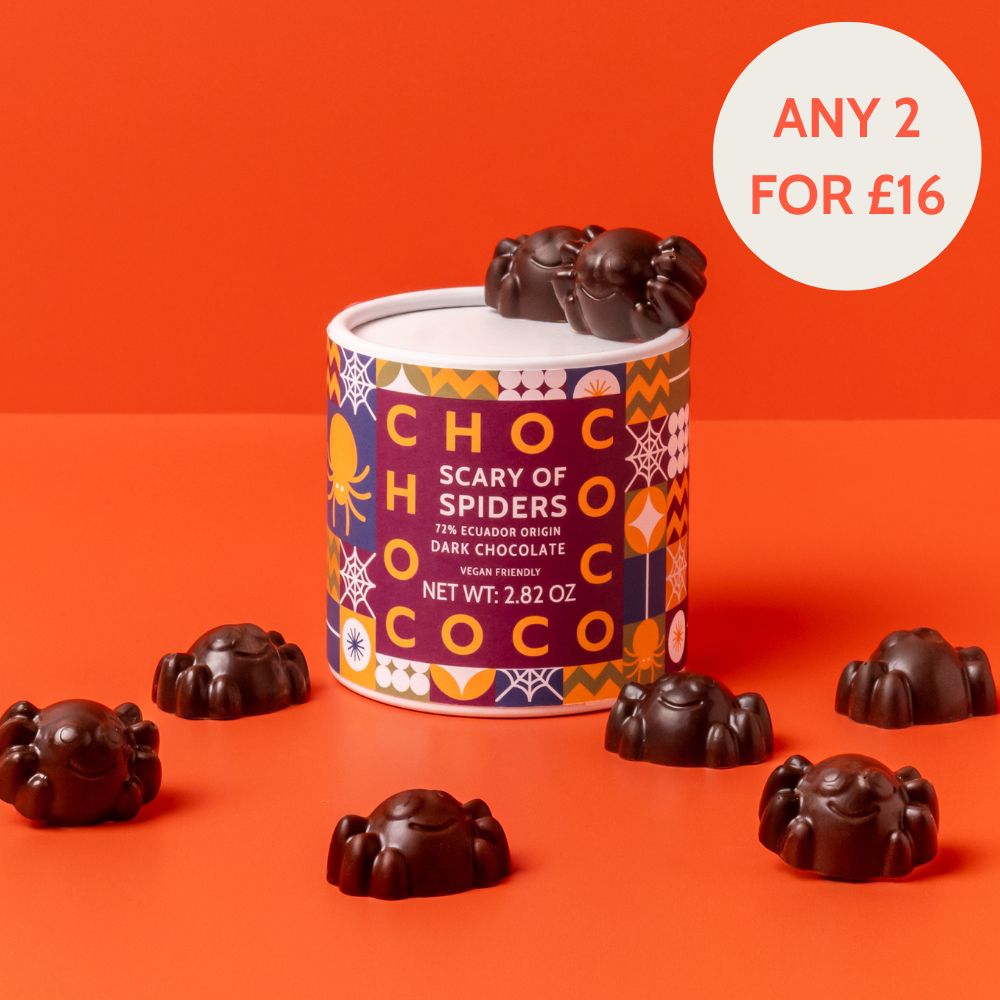 Dark Chocolate Scary of Spiders Tube