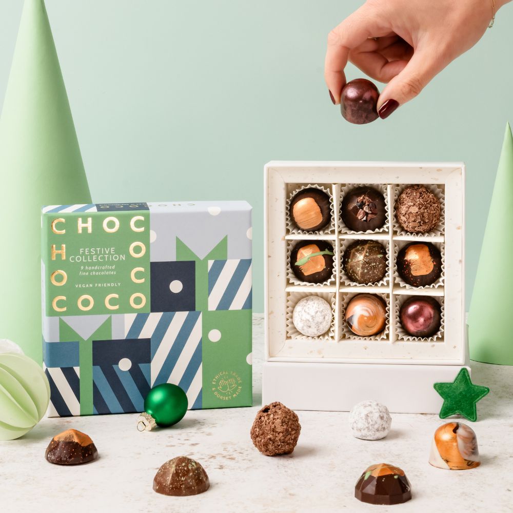 Small Vegan-friendly Festive Chocolate Selection Box (vf)