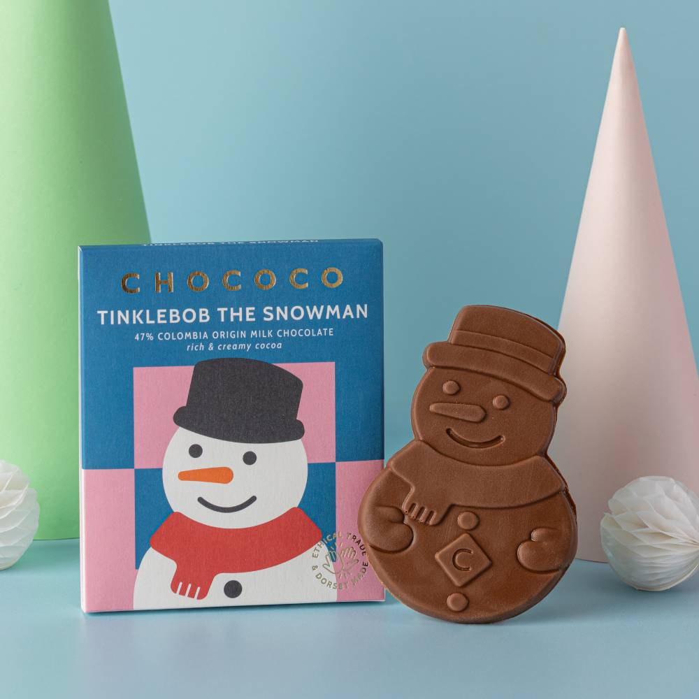 Tinklebob the Snowman Milk Chocolate Bar